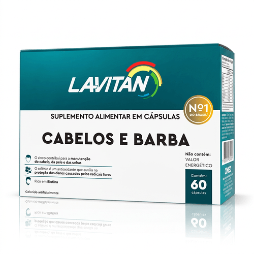Lavitan Cabelos e Barba com 60 Cápsulas - Cimed