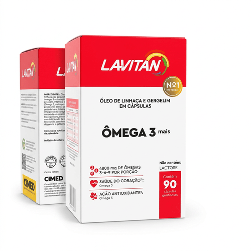 Ômega 3 Lavitan Mais Cimed 90 Cápsulas