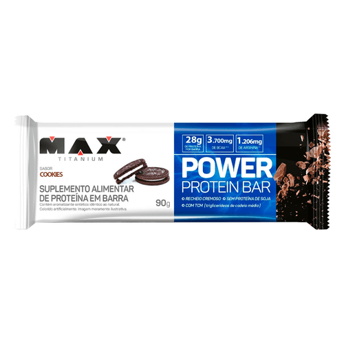 Barra de Proteína Max Titanium Power Protein Cookies 90g
