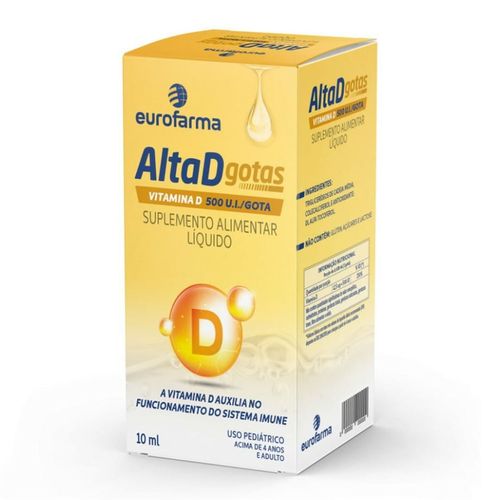 Vitamina D Eurofarma AltaD 500UI 10ml