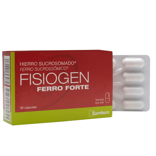 Suplemento de Ferro Zambon Fisiogen Ferro Forte 30 Cápsulas