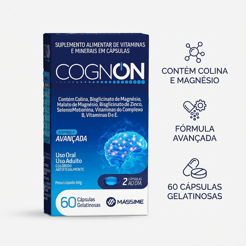 Suplemento Alimentar Cognon Mássime 60 Cápsulas