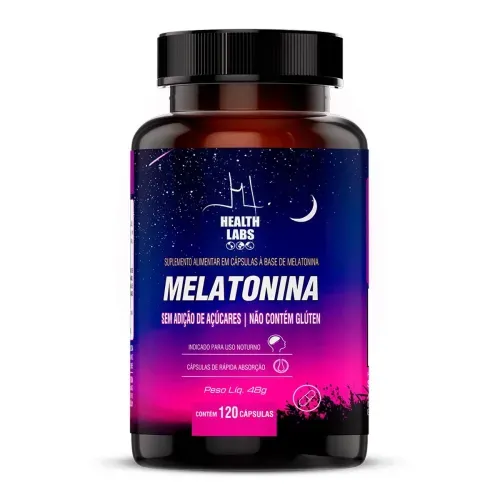 Melatonina com 120 Cápsulas - Health Labs