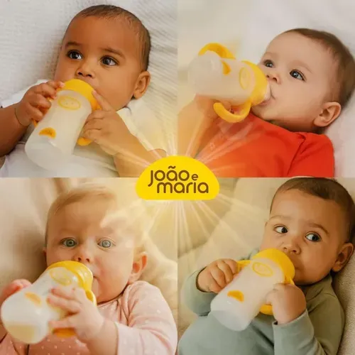 Mamadeira João E Maria  Bico Orto Fluxo Variáve - 360mll Cimed