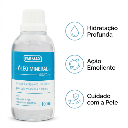 Óleo Corporal Farmax Naturol com Óleo Mineral 100ml