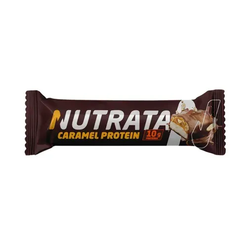 Barra de Proteína Nutrata Caramel Chocolate Amendoim e Caramelo 45g