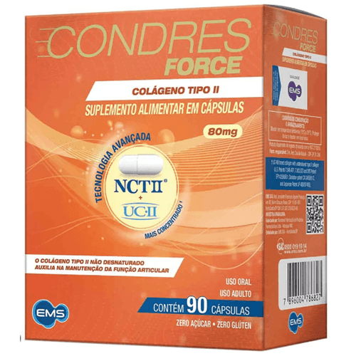 Colágeno Tipo II Sigma Pharma Condres Force 80mg 90 Cápsulas