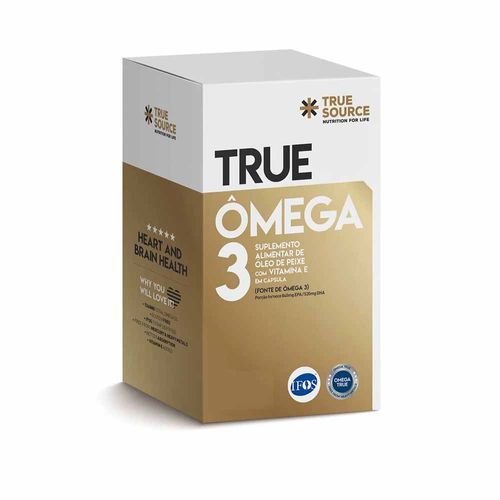Ômega 3 1000mg True Source com 60 Cápsulas - True Source