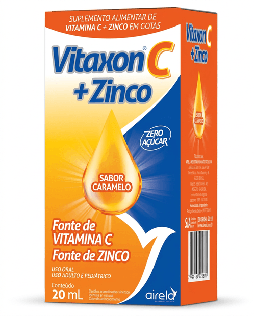 Vitamina C e Zinco Airela Vitaxon C Gotas 20ml