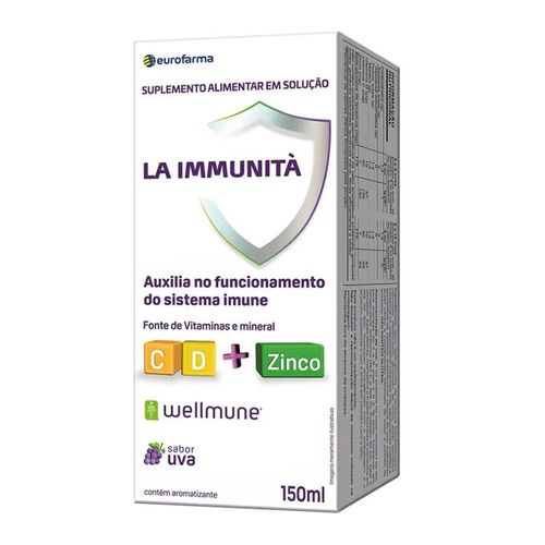 Suplemento Alimentar Eurofarma La Immunitá Vitamina C D e Zinco 150ml