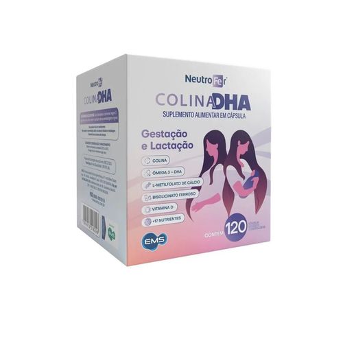 Suplemento Alimentar Sigma Pharma Neutrofer Colina DHA 120 Cápsulas