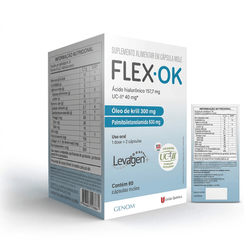Colágeno UC-II União Química Flex OK 60 Cápsulas