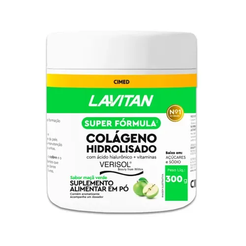 Lavitan Colágeno Hidrolisado Verisol Maça Verde - 300g
