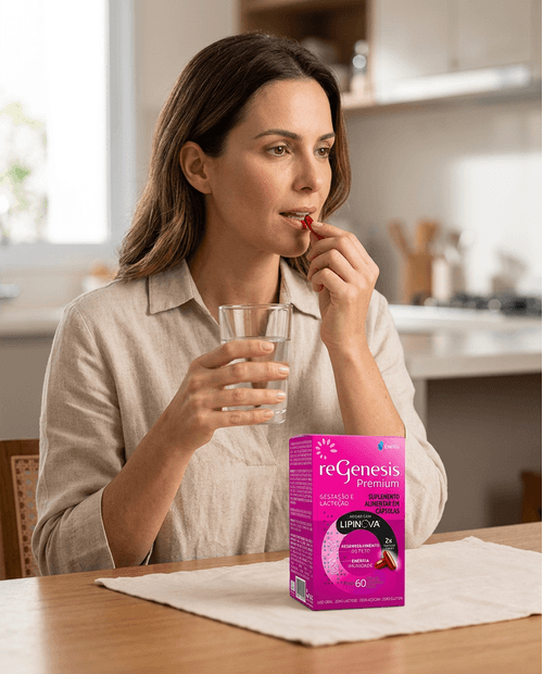 Multivitamínico Exeltis Regenesis Premium Ômega 3 Ácido Fólico 120 Cápsulas