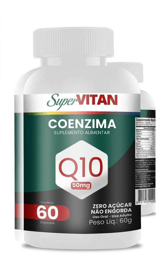 Coenzima Q10 Supervitan 50mg 60 Cápsulas