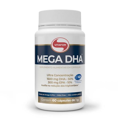 Mega DHA com 60 Cápsulas - Vitafor