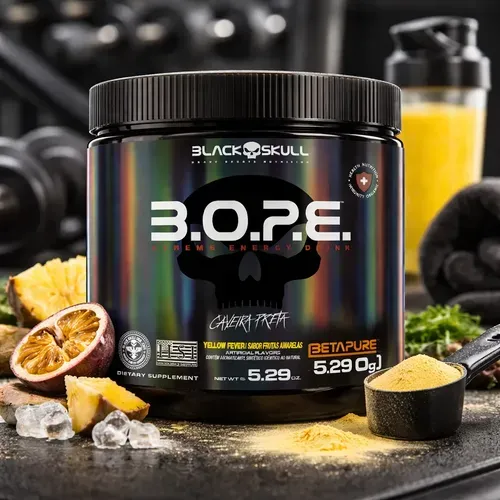Pré-Treino Black Skull B.O.P.E. Frutas Amarelas 150g