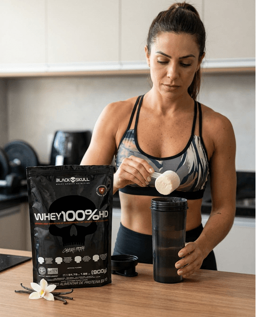 Whey 100% Black Skull Refil Baunilha - 900g