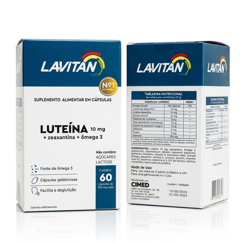 Lavitan Luteína com 60 Cápsulas - Cimed