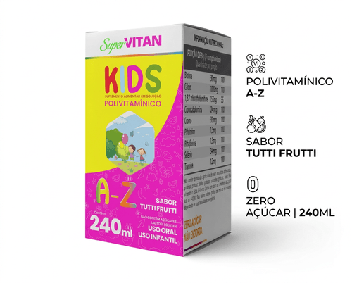 Multivitamínico Supervitan Kids A-Z Tutti-Frutti 240ml