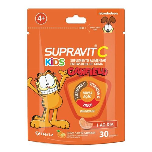 Vitamina C Supravit C Kids Tripla Ação Hertz 30 Gomas