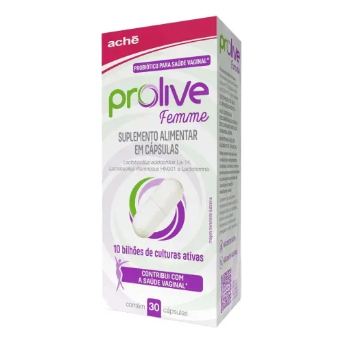 Probiótico Prolive Femme Aché 10 Cápsulas