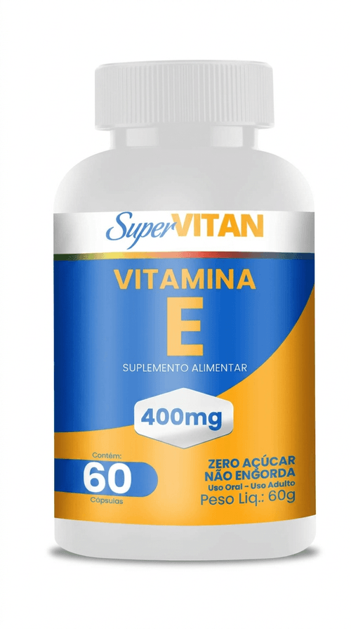 Vitamina E Supervitan 400mg 60 Cápsulas