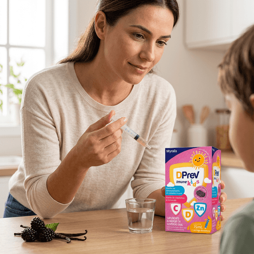 Vitamina C D e Zinco Myralis DPrev Imune Kids 75ml