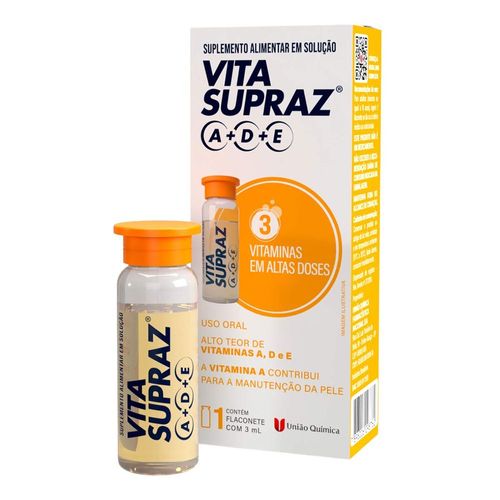 Multivitamínico Vita Supraz A+D+E Gotas União Química 3ml