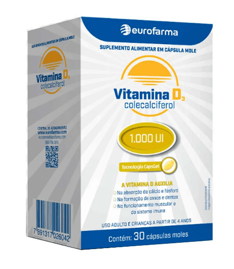 Vitamina D Gummy 7.000 UI 10 Cápsulas
