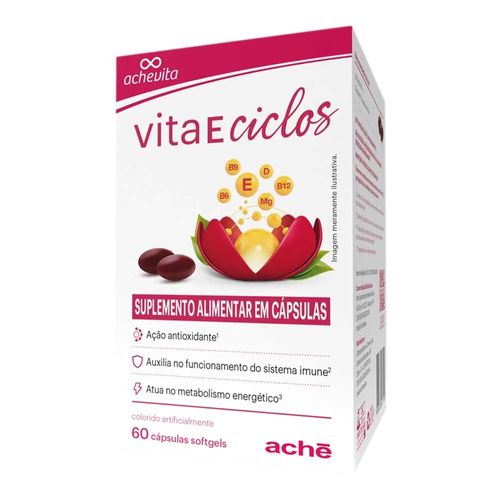 Vitamina E Aché Vita E Ciclos 60 Cápsulas