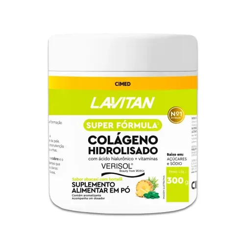 Lavitan Colágeno Hidrolisado Verisol Abacaxi Com Hortelã - 300g
