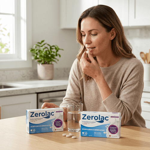 Lactase União Química Zerolac 10.000 FCC 10 Comprimidos Mastigáveis