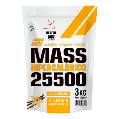 Hipercalórico Health Labs Mass 25.550 Baunilha 3kg