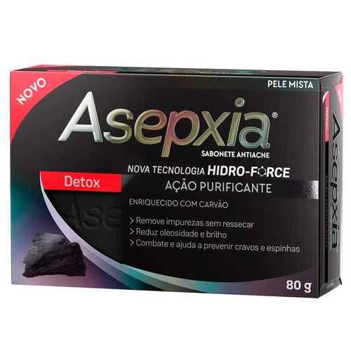 Sabonete em Barra Asepxia Detox com Carvão 80g
