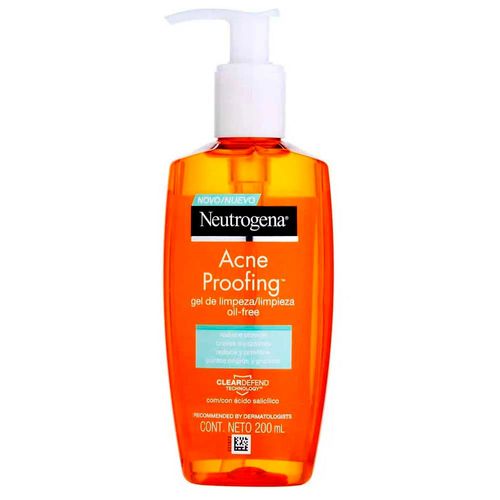 Gel de Limpeza Facial Neutrogena Acne Proofing com Ácido Salicílico 200ml