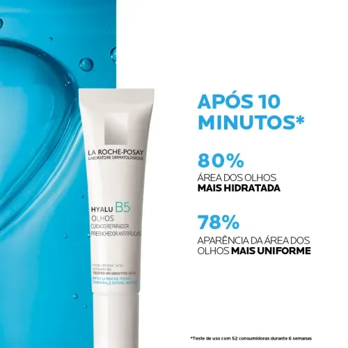 Hidratante para Área dos Olhos La Roche-Posay Hyalu B5 com Ácido Hialurônico 15ml