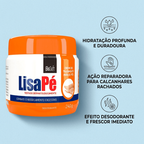 Creme Hidratante para os Pés Bio Soft Lisa Pé 120g