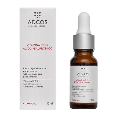 Sérum Adcos Vitamina C 15 + Ácido Hialurônico - 15ml