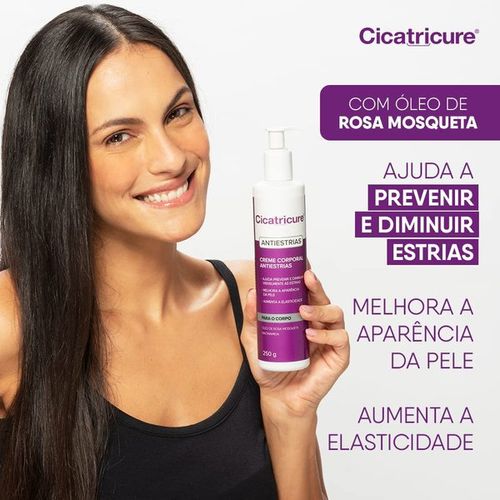 Creme Corporal Cicatricure Antiestrias com Rosa Mosqueta e Niacinamida 250g