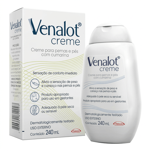 Creme para Pernas e Pés Venalot com Curamina 240ml
