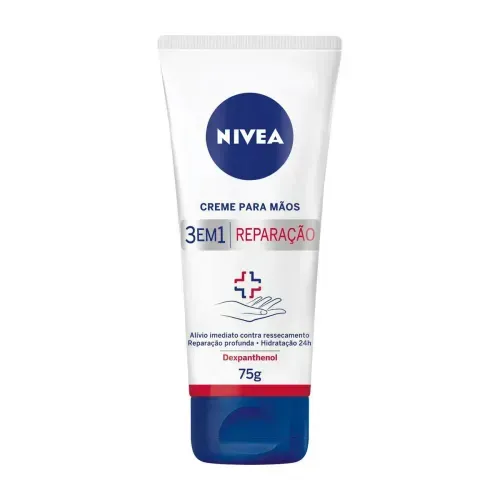 Hidratante para as Mãos em Creme Nivea 3 em 1 com Dexpanthenol 75g