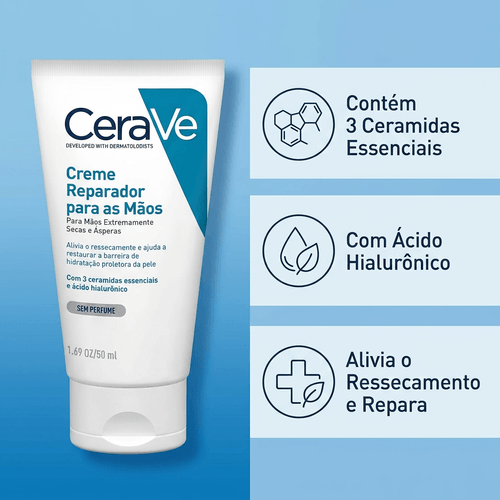 Creme Reparador de Mãos Cerave - 50ml