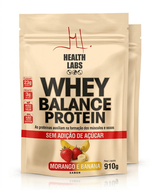 Whey Protein Balance Sabor Morango e Banana - 910g