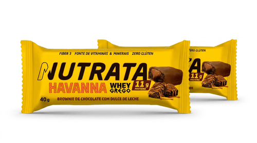 Barra de Proteína Havanna Whey Doce de Leite e Brownie 40g Nutrata