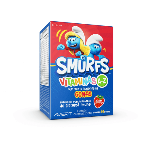 Multivitamínico Biolab Os Smurfs Vitaminas A-Z 30 Gomas