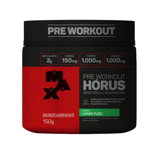 Pre Workout Horús Max Titanium Sabor Limão Yuzu - 150g