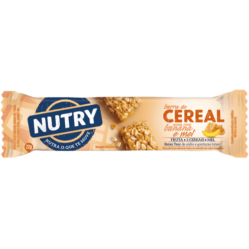 Barra de Cereal Nutry Aveia Banana e Mel 22g