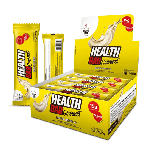 Barra de Proteína Health Labs HealthBar Leitinho 45g