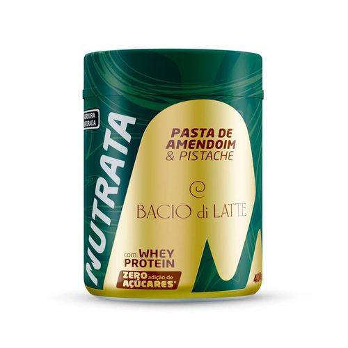 Pasta de Amendoim Nutrata Bacio Di Latte Pistache 400g